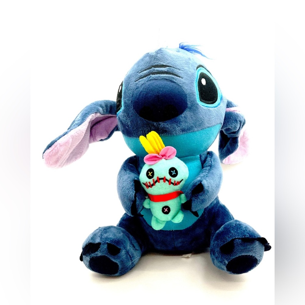 Stitch Blue and Pink Stuffed Animal with Doll 12inches